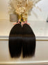 1B Yaki (Relaxed) Straight- Virgin Indian Clip In Hair Extensions