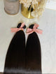 1B Yaki (Relaxed) Straight- Virgin Indian Clip In Hair Extensions