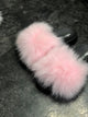 Fox Fur slides - Dolce Rosa