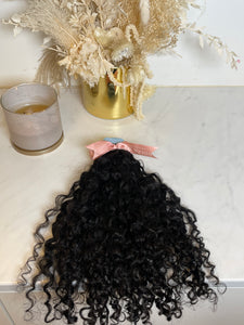 3B Curly- Virgin Indian Tape in hair extension