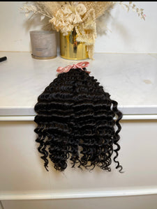 4A- Tight Curly Virgin Indian seamless clip in hair extensions