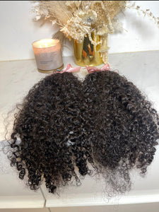 22" 3C Tight Curly Virgin Indian I tips